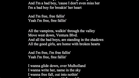 free fallin lyrics|free fallin lyrics meaning.